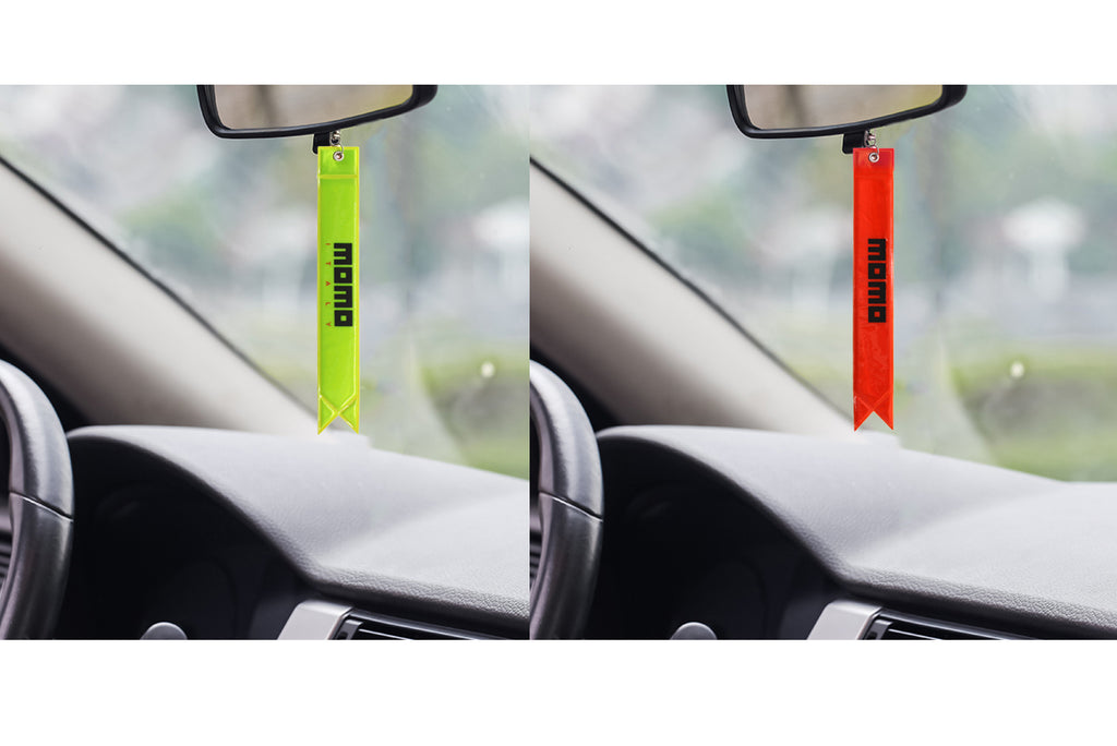 BRAND NEW JDM MOMO REFLECTIVE STRIP DOUBLE SIDED KEYCHAIN