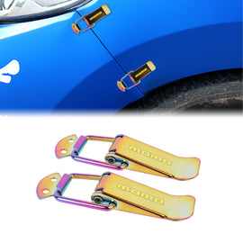 Brand New Universal Momo Neo-Chrome Car Bumper Trunk Fender Hatch Lids Quick Release Fastener 4