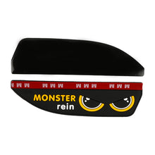 Load image into Gallery viewer, BRAND NEW 2PCS MONSTER Black Rubber Car Rear View Side Mirror Rain Board Eyebrow Guard Sun Visor