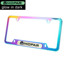 Load image into Gallery viewer, Brand New Universal 2PCS Mopar Neo Chrome Metal License Plate Frame