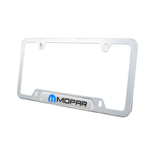 Load image into Gallery viewer, Brand New Universal 2PCS Mopar Silver Metal License Plate Frame