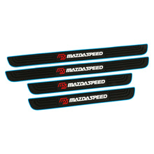 Load image into Gallery viewer, Brand New 4PCS Universal Mazdaspeed Blue Rubber Car Door Scuff Sill Cover Panel Step Protector
