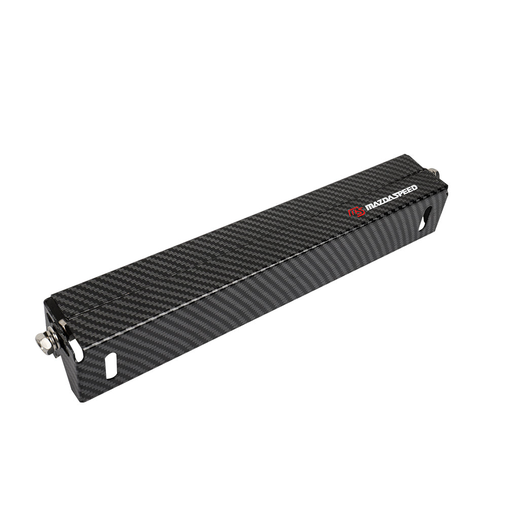 BRAND NEW 1PCS JDM Mazdaspeed Carbon Fiber Look Bumper Front License Plate Holder Relocate Adjustable Bracket