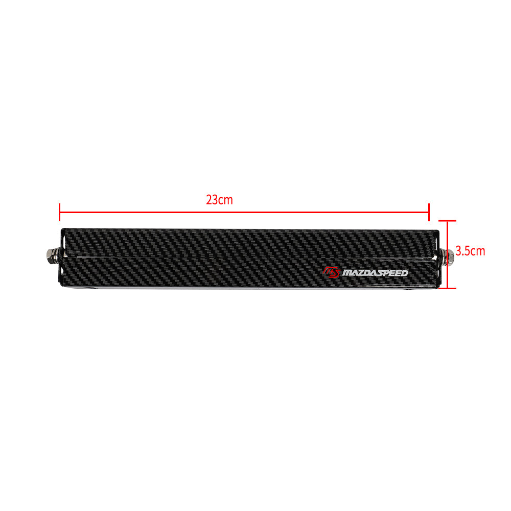BRAND NEW 1PCS JDM Mazdaspeed Carbon Fiber Look Bumper Front License Plate Holder Relocate Adjustable Bracket