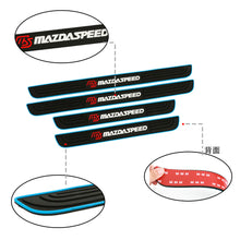 Load image into Gallery viewer, Brand New 4PCS Universal Mazdaspeed Blue Rubber Car Door Scuff Sill Cover Panel Step Protector