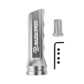 Brand New Universal 1PCS Mazdaspeed Silver Aluminum Car Handle Hand Brake Sleeve Cover
