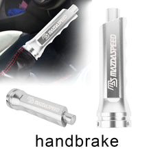 Load image into Gallery viewer, Brand New Universal 1PCS Mazdaspeed Silver Aluminum Car Handle Hand Brake Sleeve Cover