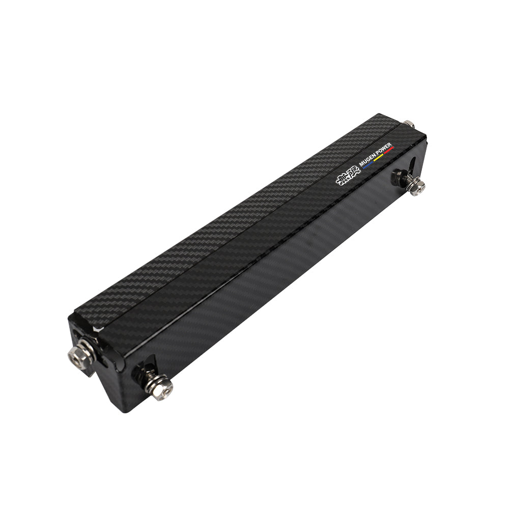 BRAND NEW 1PCS JDM Mugen Carbon Fiber Look Bumper Front License Plate Holder Relocate Adjustable Bracket