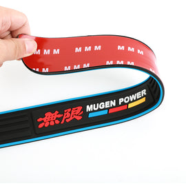 Brand New 4PCS Universal Mugen Blue Rubber Car Door Scuff Sill Cover Panel Step Protector