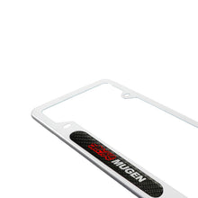 Load image into Gallery viewer, Brand New Universal 1PCS MUGEN Silver Metal License Plate Frame