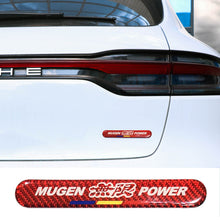 Load image into Gallery viewer, Brand New 1PCS Mugen Power Real Carbon Fiber Red Car Trunk Side Fenders Door Badge Scratch Guard Sticker