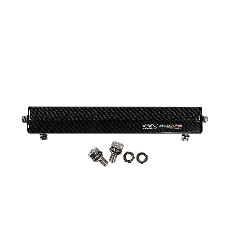 BRAND NEW 1PCS JDM Mugen Carbon Fiber Look Bumper Front License Plate Holder Relocate Adjustable Bracket
