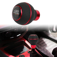 Load image into Gallery viewer, Brand New Universal Leather Mugen Red &amp; Black Ball Manual Car Gear Shift Knob MT Manual Shifter M8 M10 M12