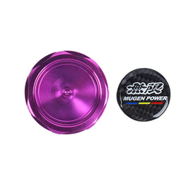 Brand New Mugen Purple Engine Oil Cap With Real Carbon Fiber Mugen Sticker Emblem For Honda / Acura