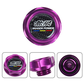 Brand New Mugen Purple Engine Oil Cap With Real Carbon Fiber Mugen Sticker Emblem For Honda / Acura