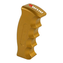 Load image into Gallery viewer, Brand New Nismo Universal Gold Aluminum Slotted Pistol Grip Handle Manual Gear Shift Knob Shifter M8 M10 M12