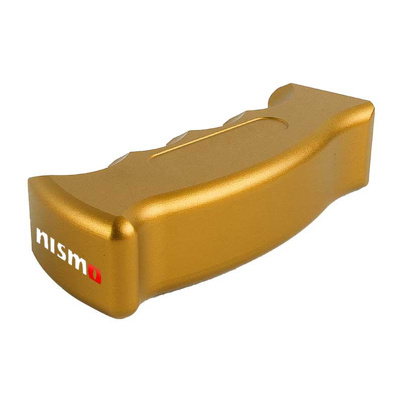Brand New Nismo Universal Gold Aluminum Slotted Pistol Grip Handle Manual Gear Shift Knob Shifter M8 M10 M12