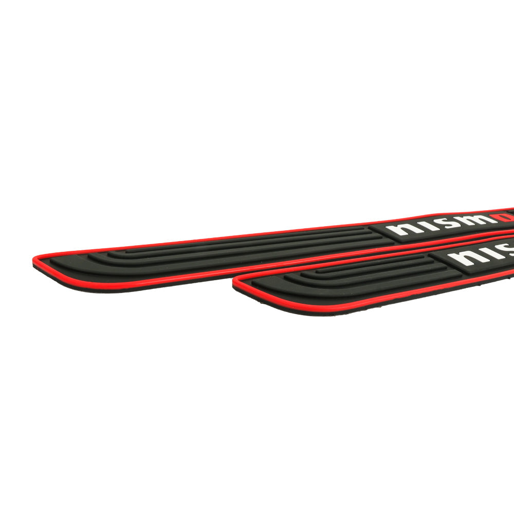 Brand New 4PCS Universal Nismo Red Rubber Car Door Scuff Sill Cover Panel Step Protector