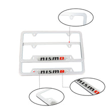 Load image into Gallery viewer, Brand New Universal 1PCS Nismo Silver Metal License Plate Frame