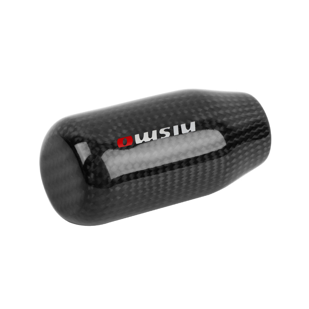 Brand New Universal V5 NISMO Black Real Carbon Fiber Car Gear Stick Shift Knob For MT Manual M12 M10 M8