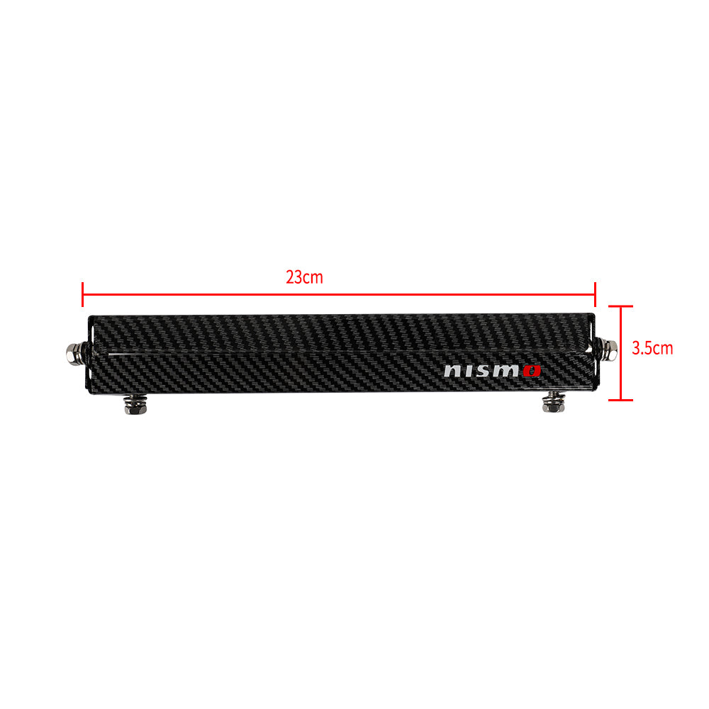 BRAND NEW 1PCS JDM Nismo Carbon Fiber Look Bumper Front License Plate Holder Relocate Adjustable Bracket