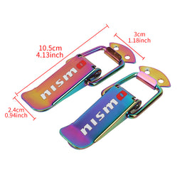 Brand New Universal Nismo Neo-Chrome Car Bumper Trunk Fender Hatch Lids Quick Release Fastener 4