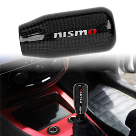 Brand New Universal V5 NISMO Black Real Carbon Fiber Car Gear Stick Shift Knob For MT Manual M12 M10 M8