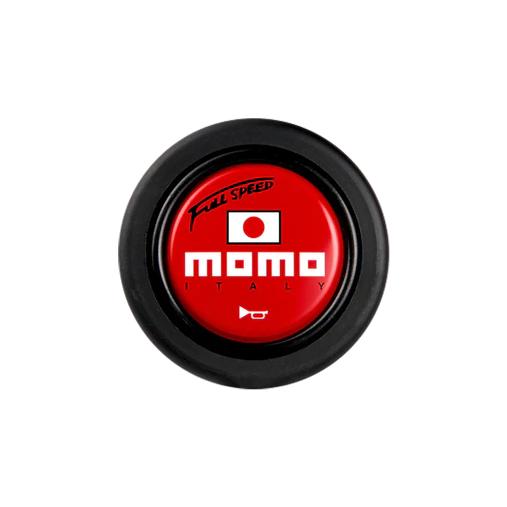 Brand New Universal Momo Car Horn Button Black Steering Wheel Center Cap W/Packaging