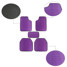 Load image into Gallery viewer, Brand New 5PCS Bride Purple Graduation Color Hybrid Racing Fabric Floor Mats Interior Carpets Universal