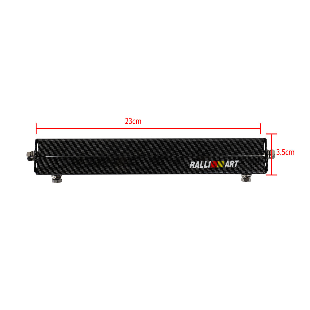 BRAND NEW 1PCS JDM Ralliart Carbon Fiber Look Bumper Front License Plate Holder Relocate Adjustable Bracket