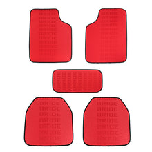 Load image into Gallery viewer, Brand New 5PCS Bride Red Graduation Color Hybrid Racing Fabric Floor Mats Interior Carpets Universal