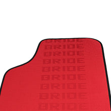 Load image into Gallery viewer, Brand New 5PCS Bride Red Graduation Color Hybrid Racing Fabric Floor Mats Interior Carpets Universal