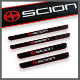 Brand New 4PCS Universal Scion Red Rubber Car Door Scuff Sill Cover Panel Step Protector