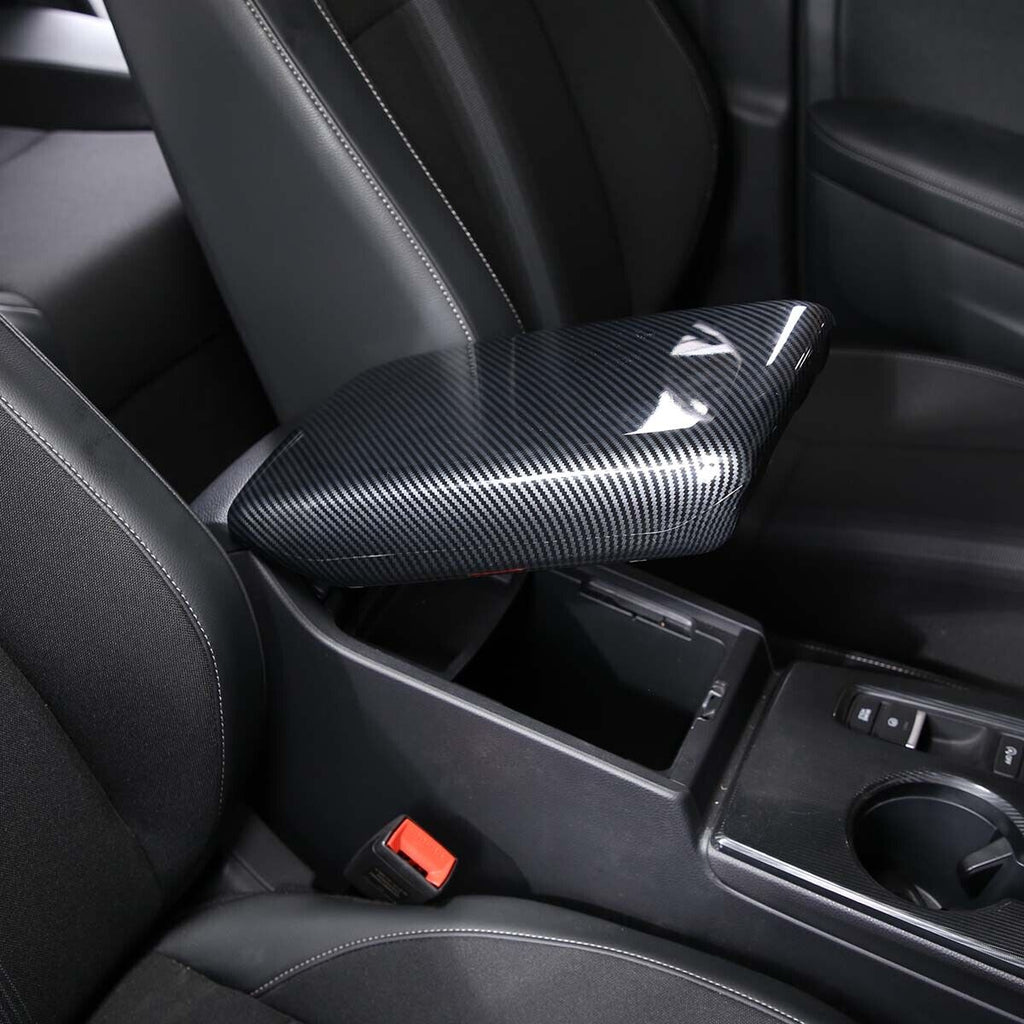 Brand New Carbon Fiber Look Center Console Armrest Box Cover For 2022-2023 Honda Civic