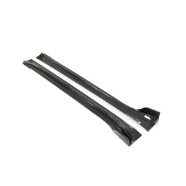 Brand New Tesla Model Y 2020-2024 Real Carbon Fiber Side Skirts Extension Lip Rocker Panel