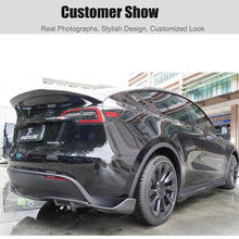 Load image into Gallery viewer, Brand New Tesla Model Y 2020-2023 Real Carbon Fiber Side Skirts Extension Lip Rocker Panel