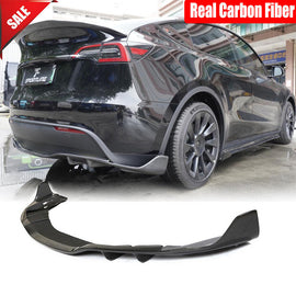 Brand New Tesla Model Y 2020-2023 Rear Lower Lip Bumper Lip Diffuser Real Carbon Fiber