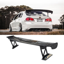 Load image into Gallery viewer, Brand New Honda Civic 8th Gen 4DR Sedan 2006-2011 Real Carbon FIber Rear Trunk Spoiler High Wing GT