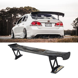 Brand New Honda Civic 8th Gen 4DR Sedan 2006-2011 Real Carbon FIber Rear Trunk Spoiler High Wing GT