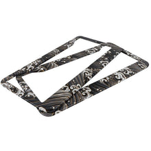 Load image into Gallery viewer, Brand New Universal 2PCS Sakura JDM Wave Black Aluminum License Plate Frame