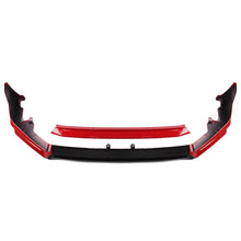 Load image into Gallery viewer, BRAND NEW 4PCS 2022-2024 Honda Civic 11th Gen Yofer Painted V3 Blk Rallye Red Bumper Lip Splitter Kit