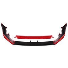 Load image into Gallery viewer, BRAND NEW 4PCS 2022-2023 Honda Civic 11th Gen Yofer Painted V3 Blk Rallye Red Bumper Lip Splitter Kit