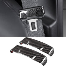 Load image into Gallery viewer, BRAND NEW 2020-2023 Tesla Model Y &amp; 2017-2023 Tesla Model 3 Real Carbon Fiber Seat Belt Buckle Cover Trim