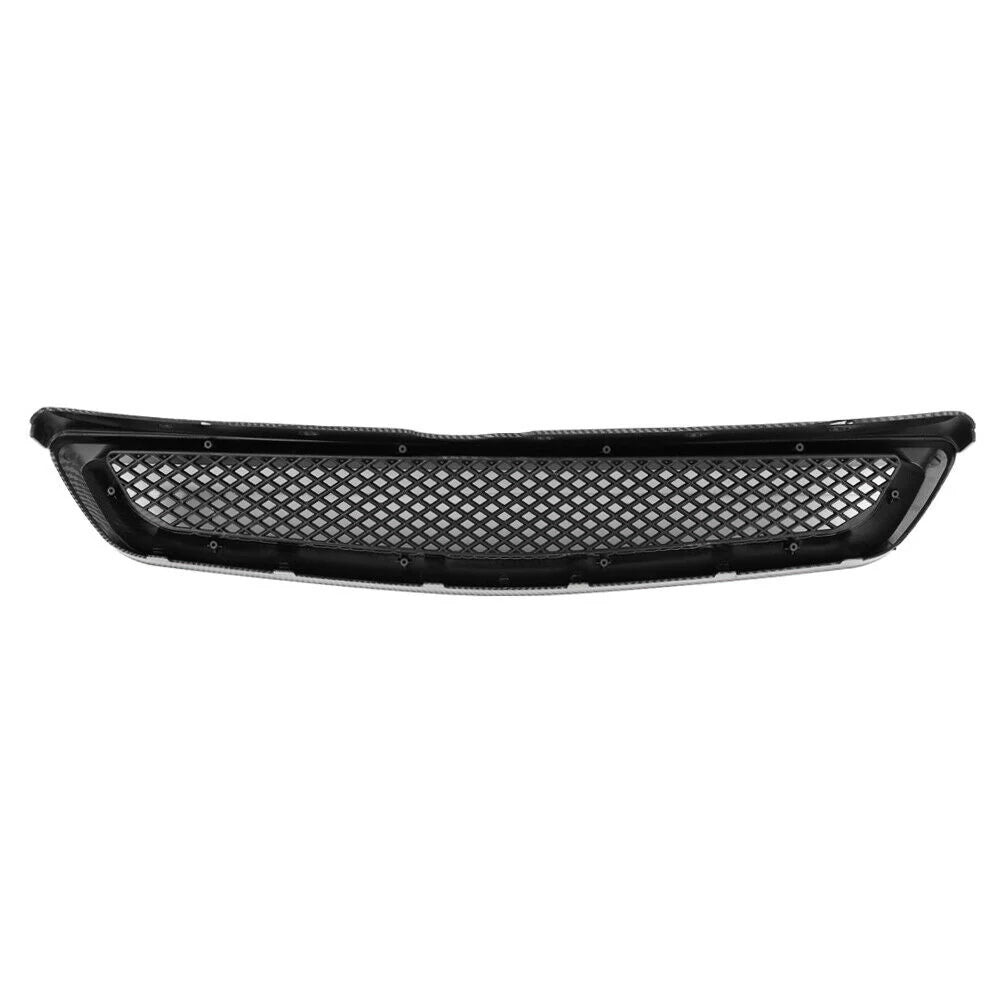 Brand New 1996-1998 Honda Civic EJ/EK Jdm Type R Carbon Fiber Style Mesh ABS Front Hood Grille Grill - JK Racing Inc