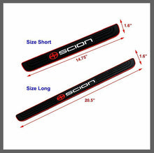 Load image into Gallery viewer, Brand New 4PCS Universal Scion Red Rubber Car Door Scuff Sill Cover Panel Step Protector