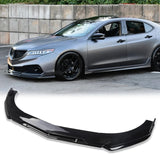 Brand New 5PCS UNIVERSAL GLOSSY BLACK / BLACK FRONT BUMPER LIP SPLITTER KIT