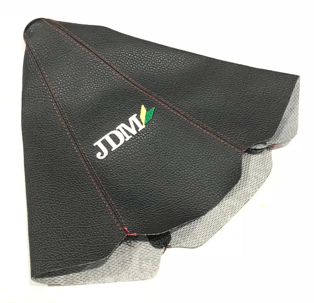 Brand New Universal JDM Leather PVC Red Stitching Leather Gear Manual Shifter Shift Knob Boot Cover