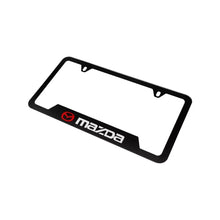 Load image into Gallery viewer, Brand New Universal 2PCS MAZDA Metal Black License Plate Frame