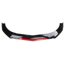 Load image into Gallery viewer, BRAND NEW UNIVERSAL 4PCS Glossy Black / Red Front Bumper Protector Body Splitter Spoiler Lip