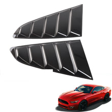 Load image into Gallery viewer, Brand New 2PCS FORD MUSTANG 2015-2023 Carbon Fiber Look Side Window Scoop Quarter Louver Cover